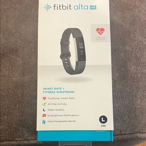 Fitbit Alta HR Black Wristband Large- brand new sealed